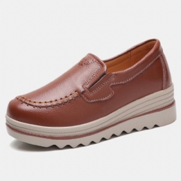 Dame Sy Platform Rund Toe Slip On Loafers