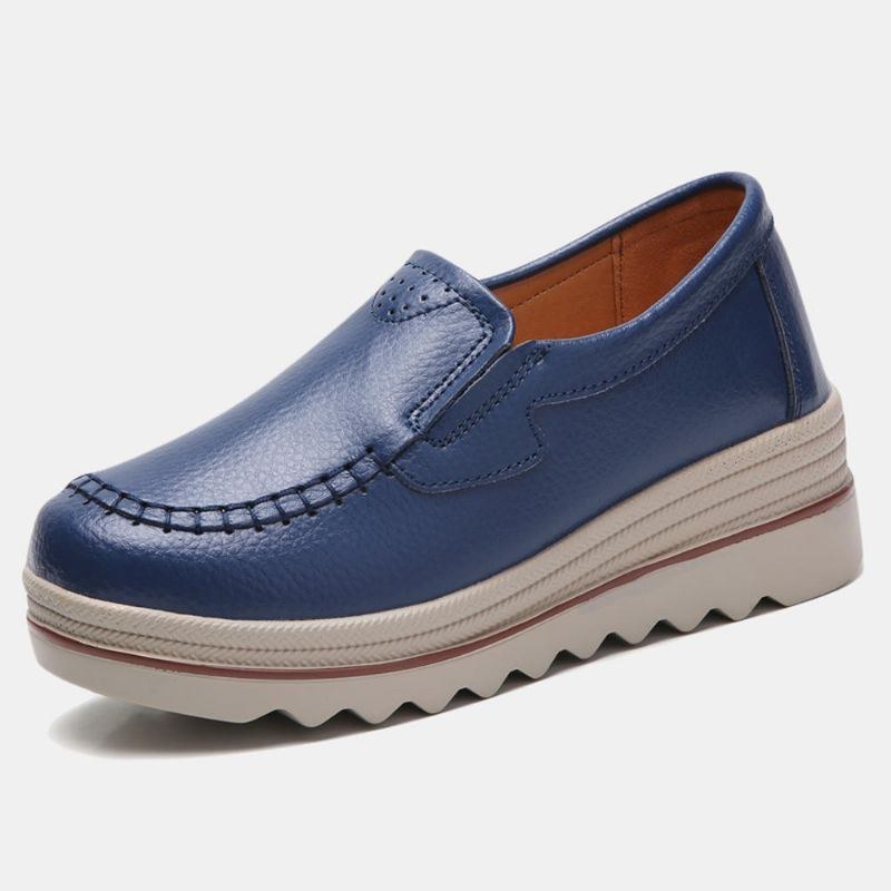 Dame Sy Platform Rund Toe Slip On Loafers