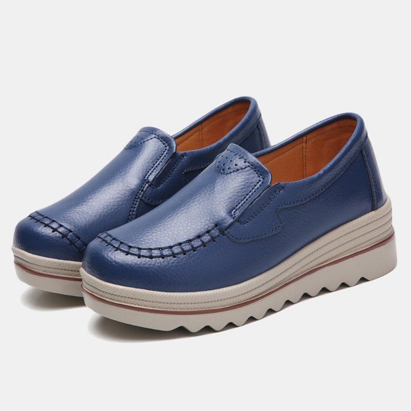 Dame Sy Platform Rund Toe Slip On Loafers