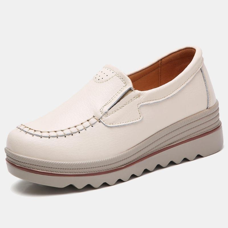 Dame Sy Platform Rund Toe Slip On Loafers