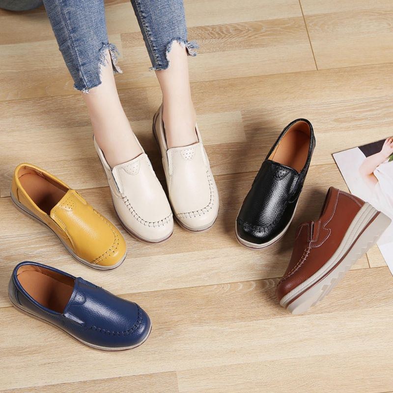 Dame Sy Platform Rund Toe Slip On Loafers