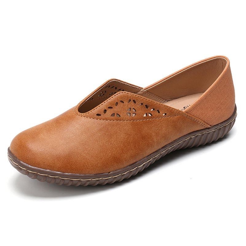 Dame Syning Skridsikker Casual Slip On Flats