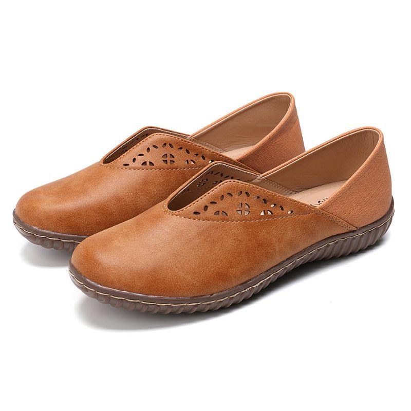 Dame Syning Skridsikker Casual Slip On Flats