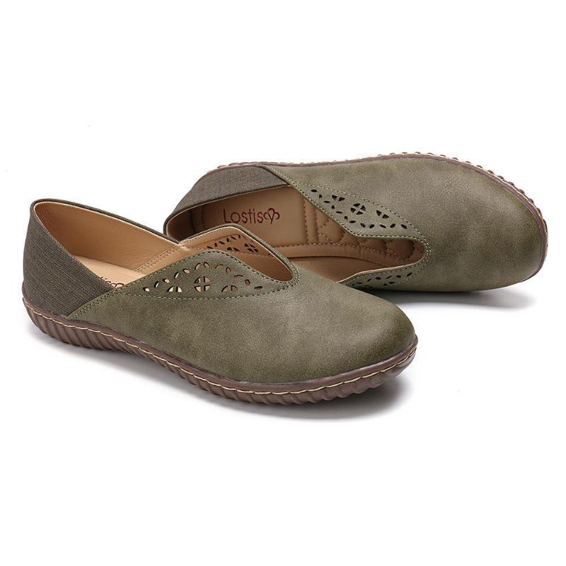 Dame Syning Skridsikker Casual Slip On Flats