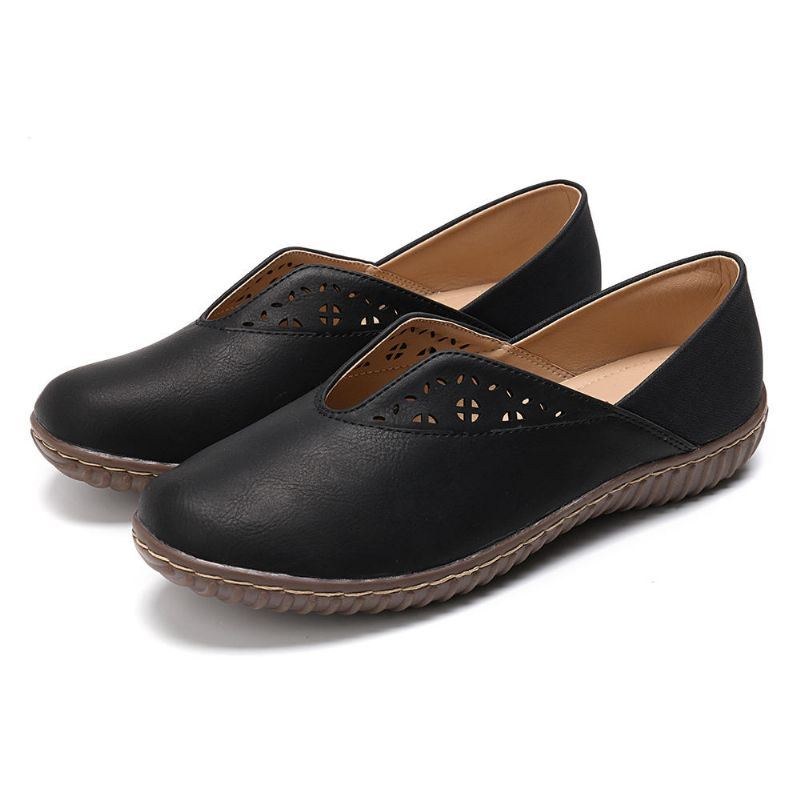 Dame Syning Skridsikker Casual Slip On Flats