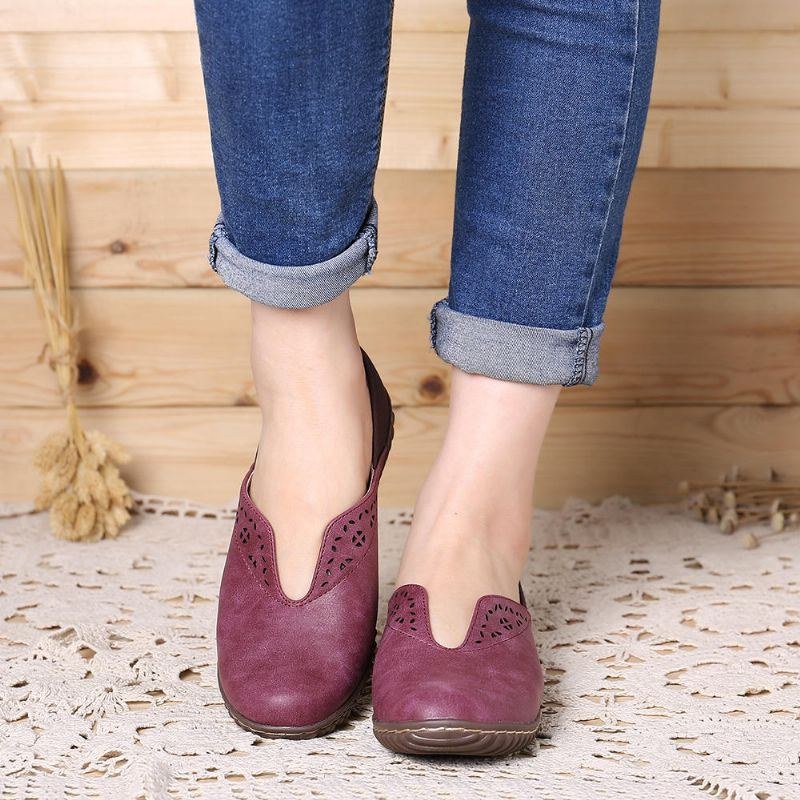 Dame Syning Skridsikker Casual Slip On Flats