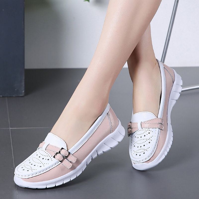 Dame Walking Hollow Skridsikker Casual Slip On Flats