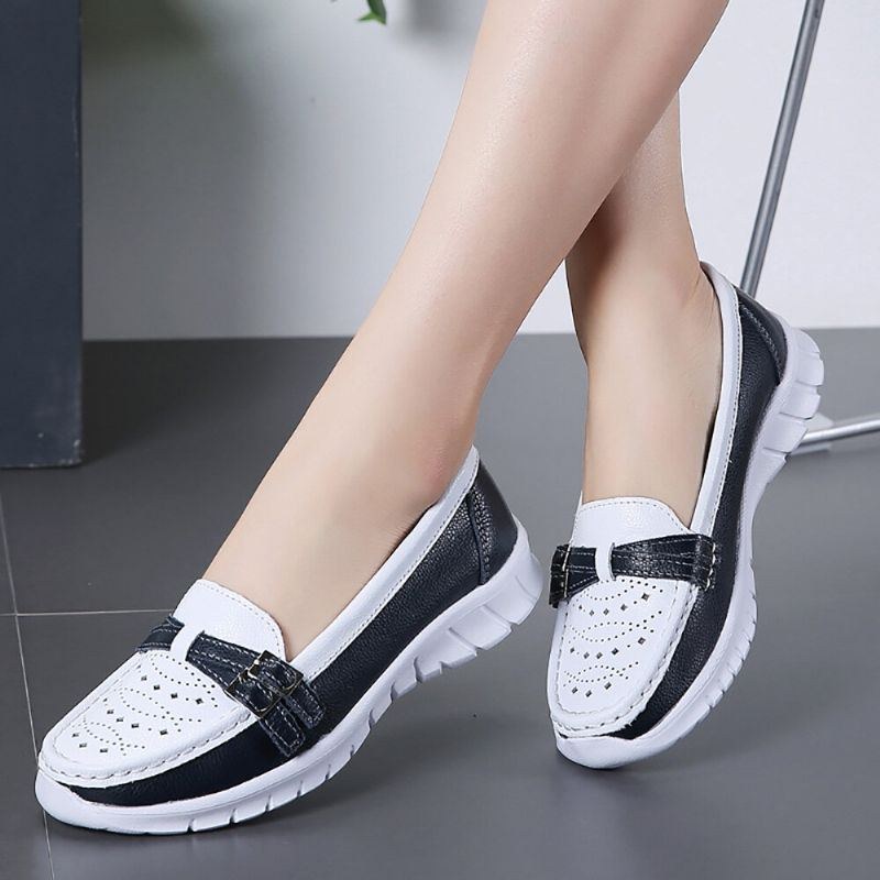 Dame Walking Hollow Skridsikker Casual Slip On Flats