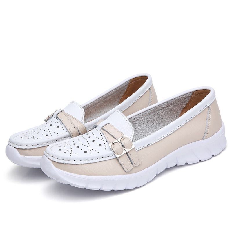 Dame Walking Hollow Skridsikker Casual Slip On Flats