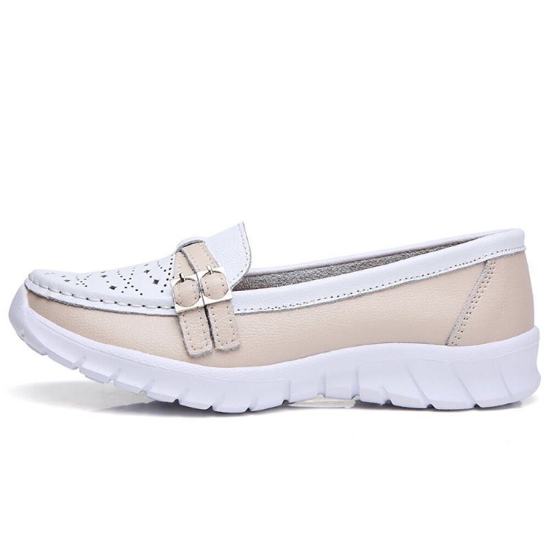 Dame Walking Hollow Skridsikker Casual Slip On Flats