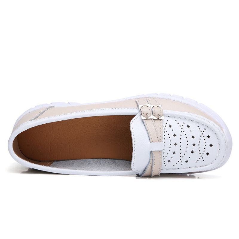 Dame Walking Hollow Skridsikker Casual Slip On Flats