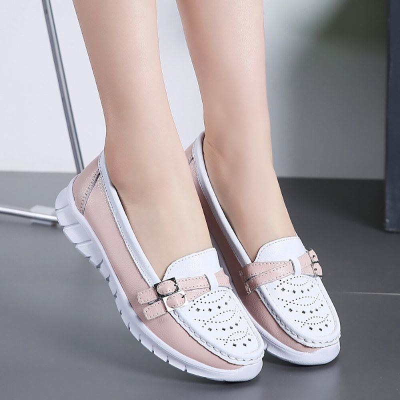 Dame Walking Hollow Skridsikker Casual Slip On Flats