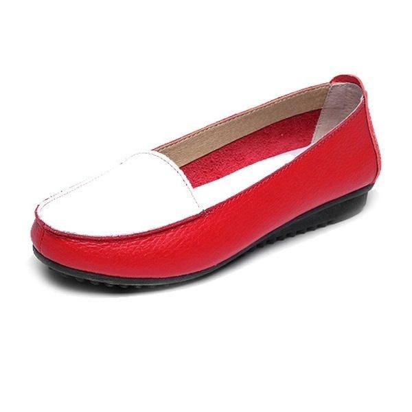 Damemode Efterår Flats Slip On Soft Sole Sko Anti-skrid Loafers