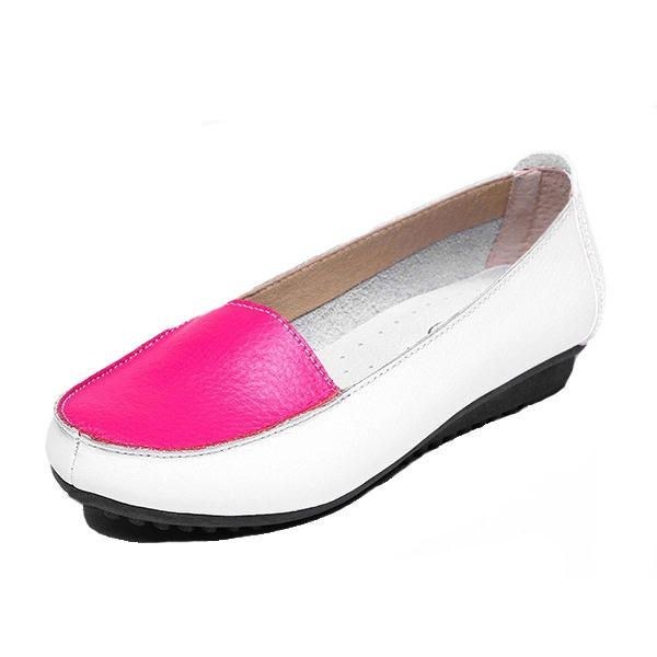 Damemode Efterår Flats Slip On Soft Sole Sko Anti-skrid Loafers