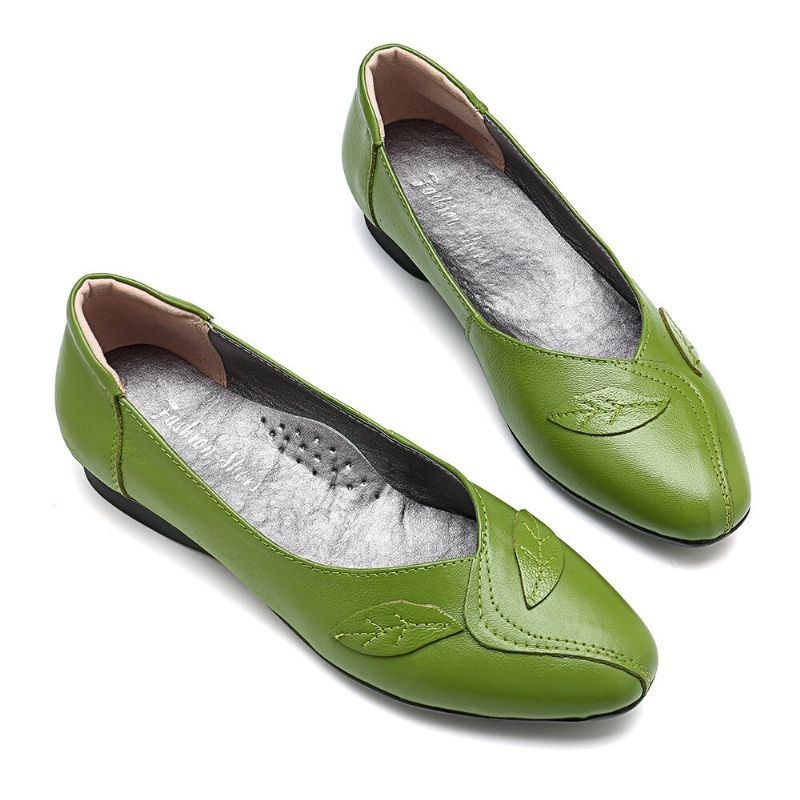 Damesko Blad Komfortabel Kausal Slip On Flats