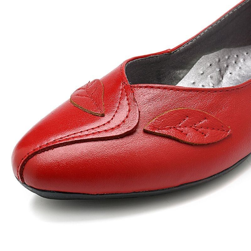 Damesko Blad Komfortabel Kausal Slip On Flats