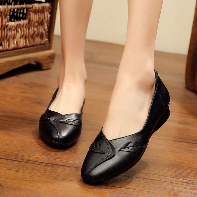 Damesko Blad Komfortabel Kausal Slip On Flats