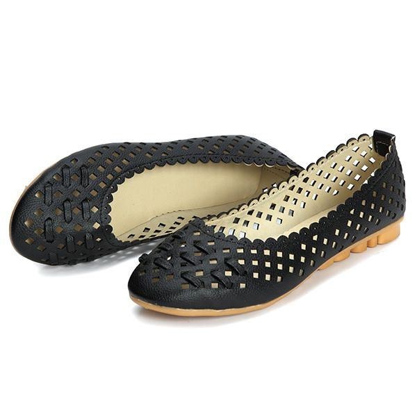 Damesko Hollow Out Åndbar Casual Flats