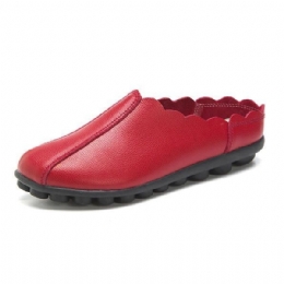 Komfortable Slip On Laciness Flat Loafers Til Kvinder