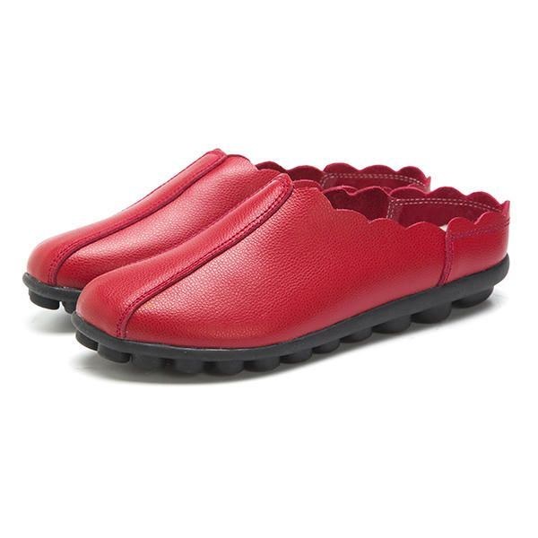 Komfortable Slip On Laciness Flat Loafers Til Kvinder