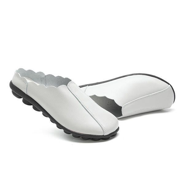 Komfortable Slip On Laciness Flat Loafers Til Kvinder