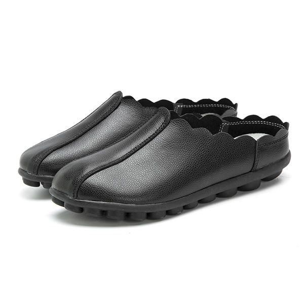 Komfortable Slip On Laciness Flat Loafers Til Kvinder