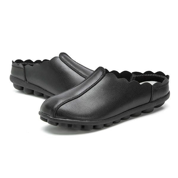 Komfortable Slip On Laciness Flat Loafers Til Kvinder