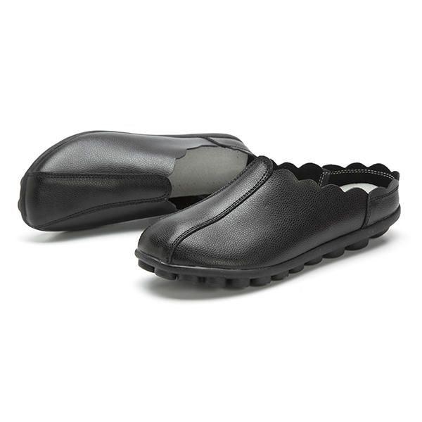 Komfortable Slip On Laciness Flat Loafers Til Kvinder