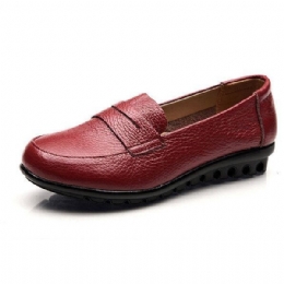 Nye Kvinder Bløde Afslappede Komfortable Flats Loafers Slip-on Fashion Rund Toe Flats Sko