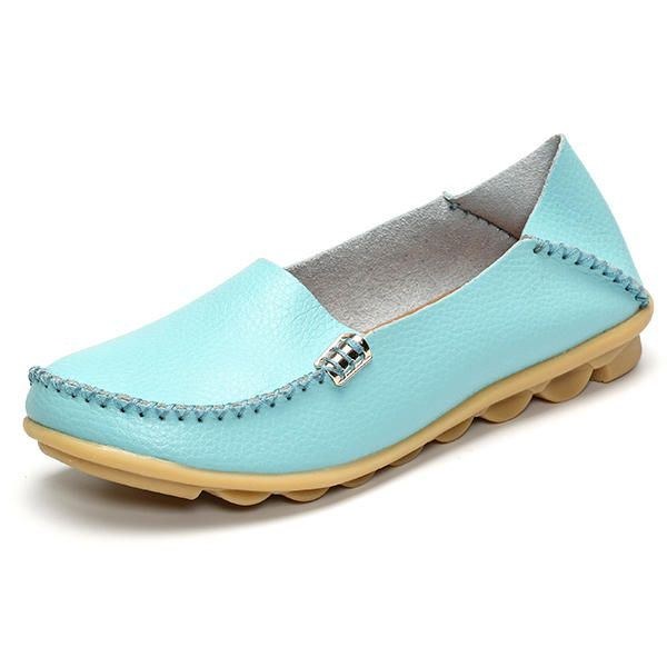 Stor Størrelse Kvinder Flade Sko Casual Komfortabel Udendørs Slip On Loafers