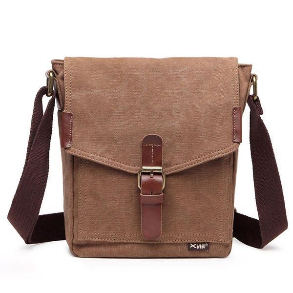 Canvas Leisure Skuldertaske Messenger Bag Til Mænd