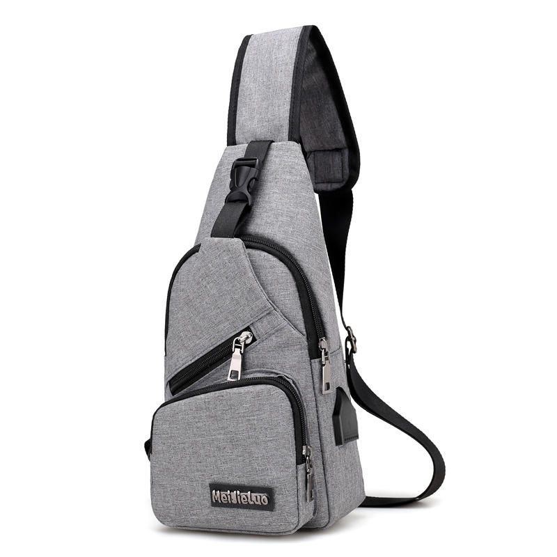 Casual Outdoor Travel Sling Bag Brysttaske Til Mænd