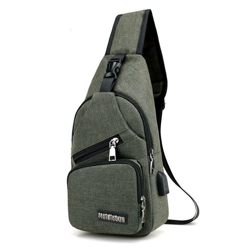 Casual Outdoor Travel Sling Bag Brysttaske Til Mænd