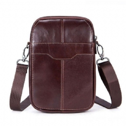 Dame Ægte Læder Casual Business Vintage Crossbody Taske