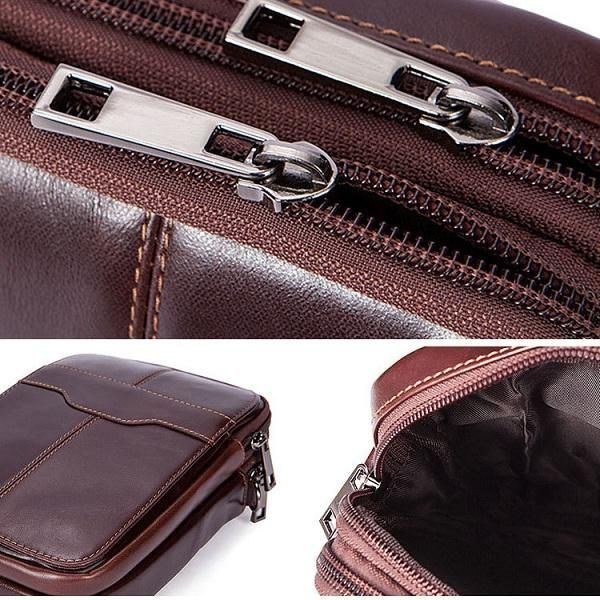 Dame Ægte Læder Casual Business Vintage Crossbody Taske