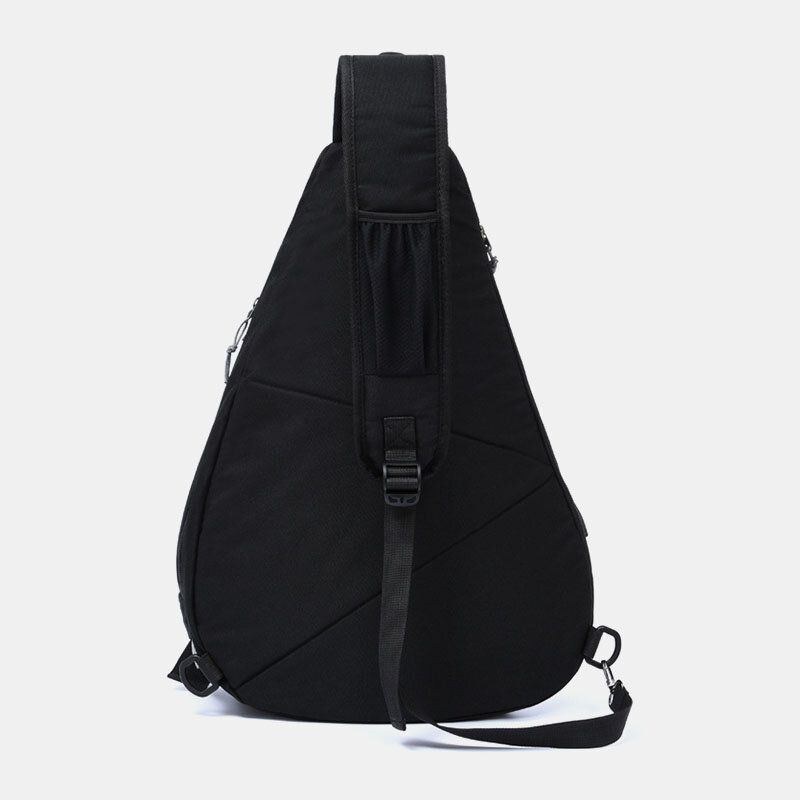 Herre 2 Stk Usb-opladningsøretelefoner Stor Kapacitet Multifunktion Vandtæt Crossbody-taske Brysttaske Sling Bag