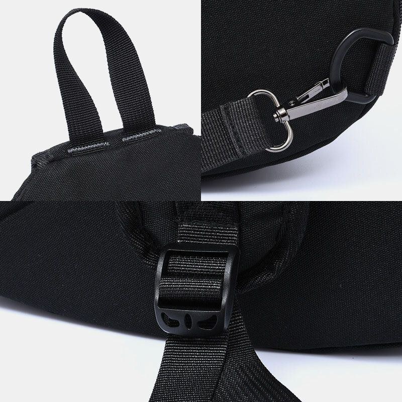 Herre 2 Stk Usb-opladningsøretelefoner Stor Kapacitet Multifunktion Vandtæt Crossbody-taske Brysttaske Sling Bag