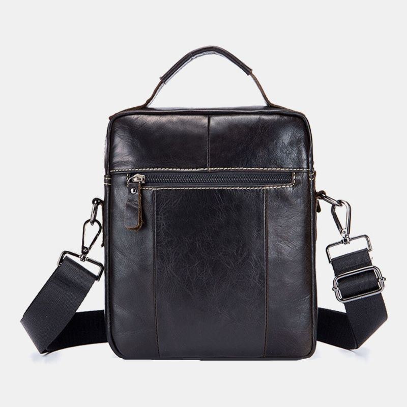 Herre Ægte Læder Multi-lomme Vandtæt Vintage Håndtaske Crossbody Taske Skuldertaske