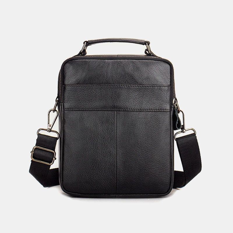 Herre Ægte Læder Multi-pocket Multifunktion Crossbody Taske Håndtaske Sling Bag