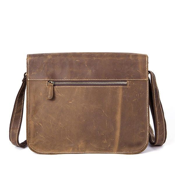 Herre Ægte Læder Multifunktionel Minimalistisk Retro Skulder Crossbody Taske