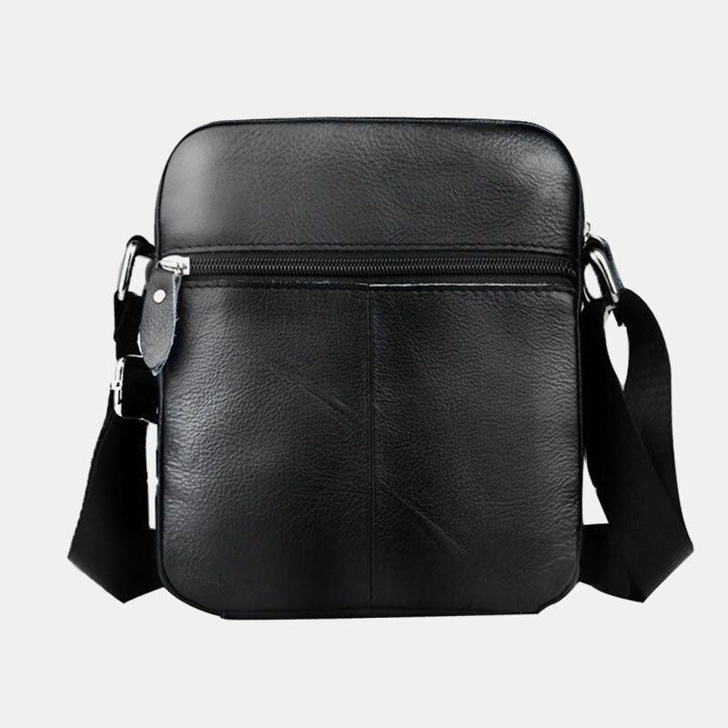 Herre Ægte Læder Vandtæt Multifunktions Tyverisikring Casual Crossbody Taske Skuldertaske