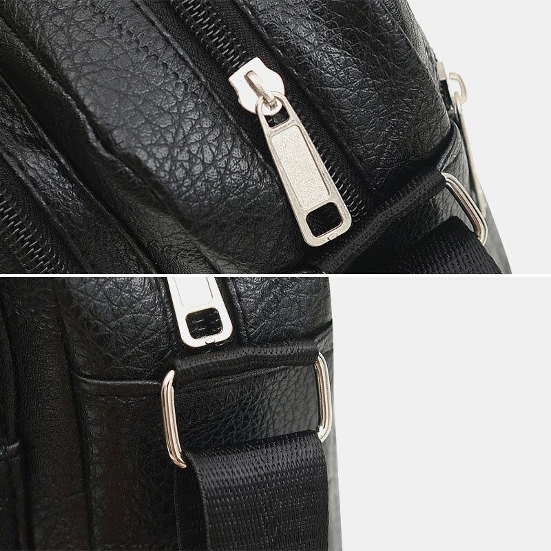 Herre Business Vandtæt Ryg Anti-tyveri Lomme Multifunktion Crossbody Taske Skuldertaske