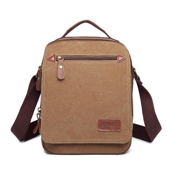 Herre Canvas Håndtaske Ipad Taske Outdoor Crossbody Taske