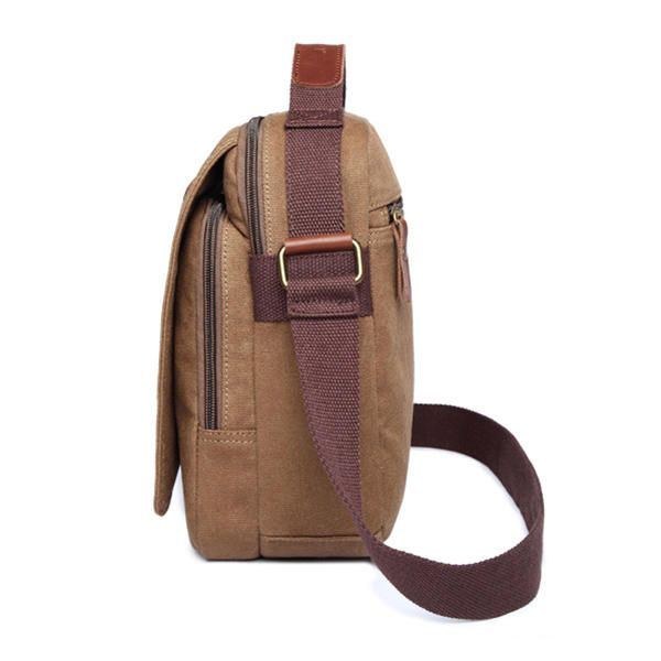 Herre Canvas Håndtaske Ipad Taske Outdoor Crossbody Taske