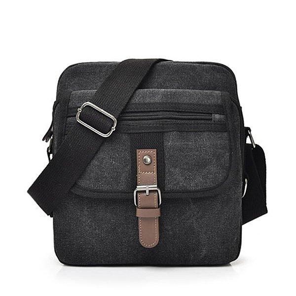 Herre Canvas Multifunktionel Vintage Crossbody-taske Skuldertaske Casual Business Travel Pack