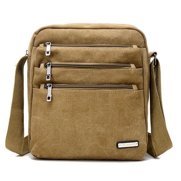 Herre Canvas Outdoor Leisure Crossbody Tasker