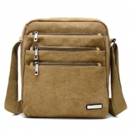 Herre Canvas Outdoor Leisure Crossbody Tasker