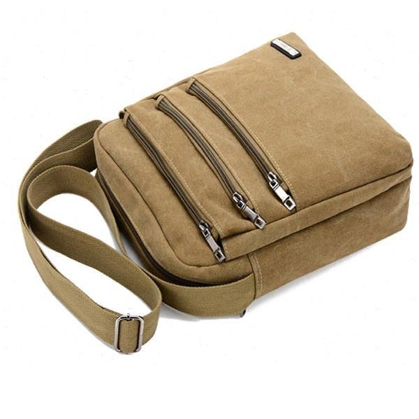 Herre Canvas Outdoor Leisure Crossbody Tasker