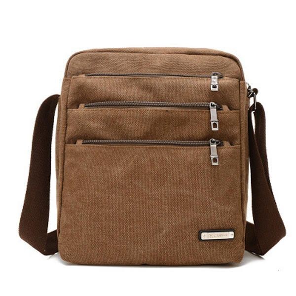 Herre Canvas Outdoor Leisure Crossbody Tasker