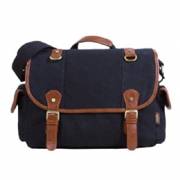 Herre Casual Canvas Skuldertaske Outdoor Messenger Tasker